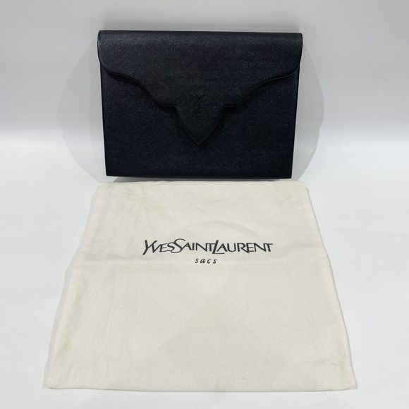 Yves Saint Laurent Logo Plate Side Pocket Beige - Picture 16 of 16